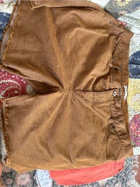 Carve Designs Women's Brown Washed Denim Cutoff Shorts